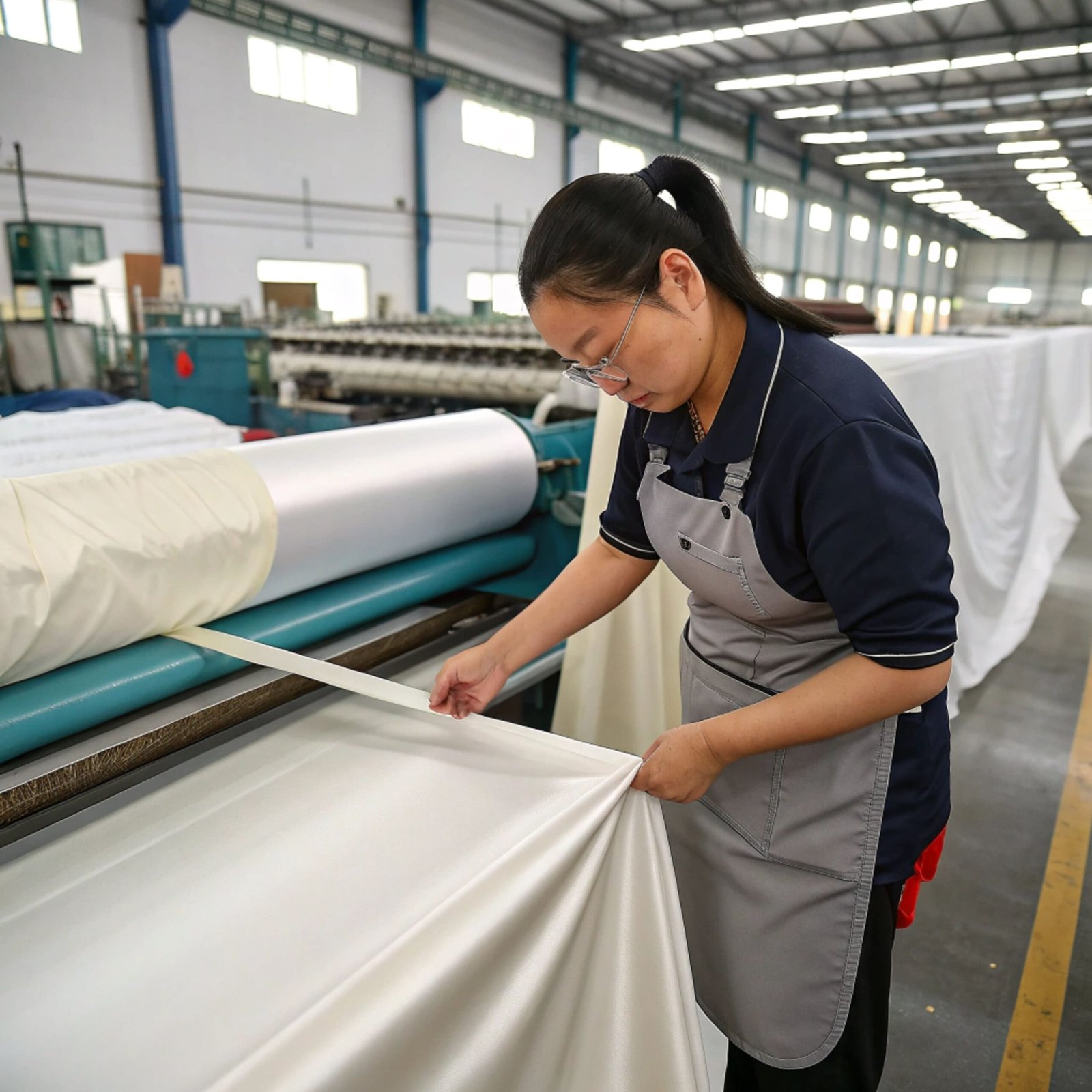 Bridal fabric quality control inspection