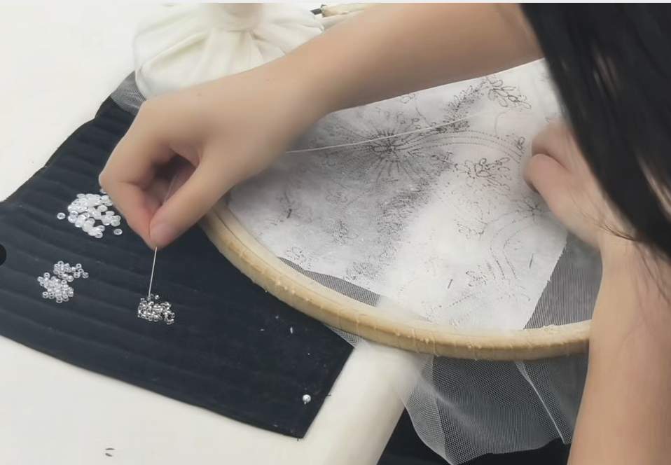 Bridal accessories production process