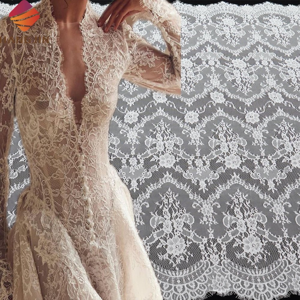 French Alençon lace detail