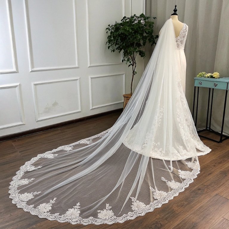 Chapel Length Bridal Veil