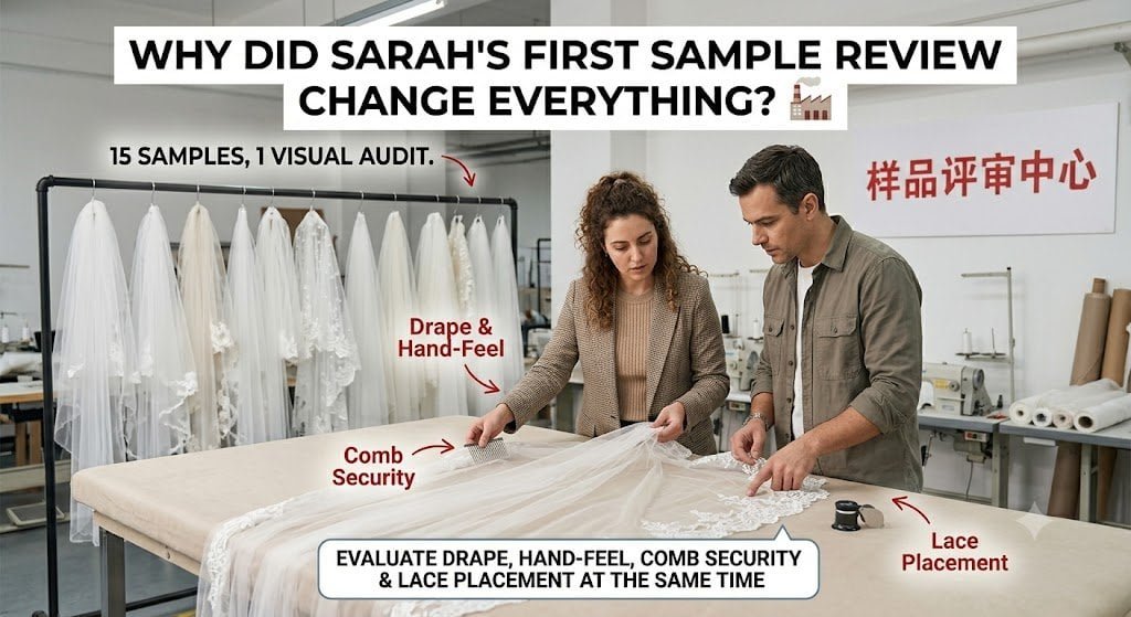 bridal veil sample review factory China
