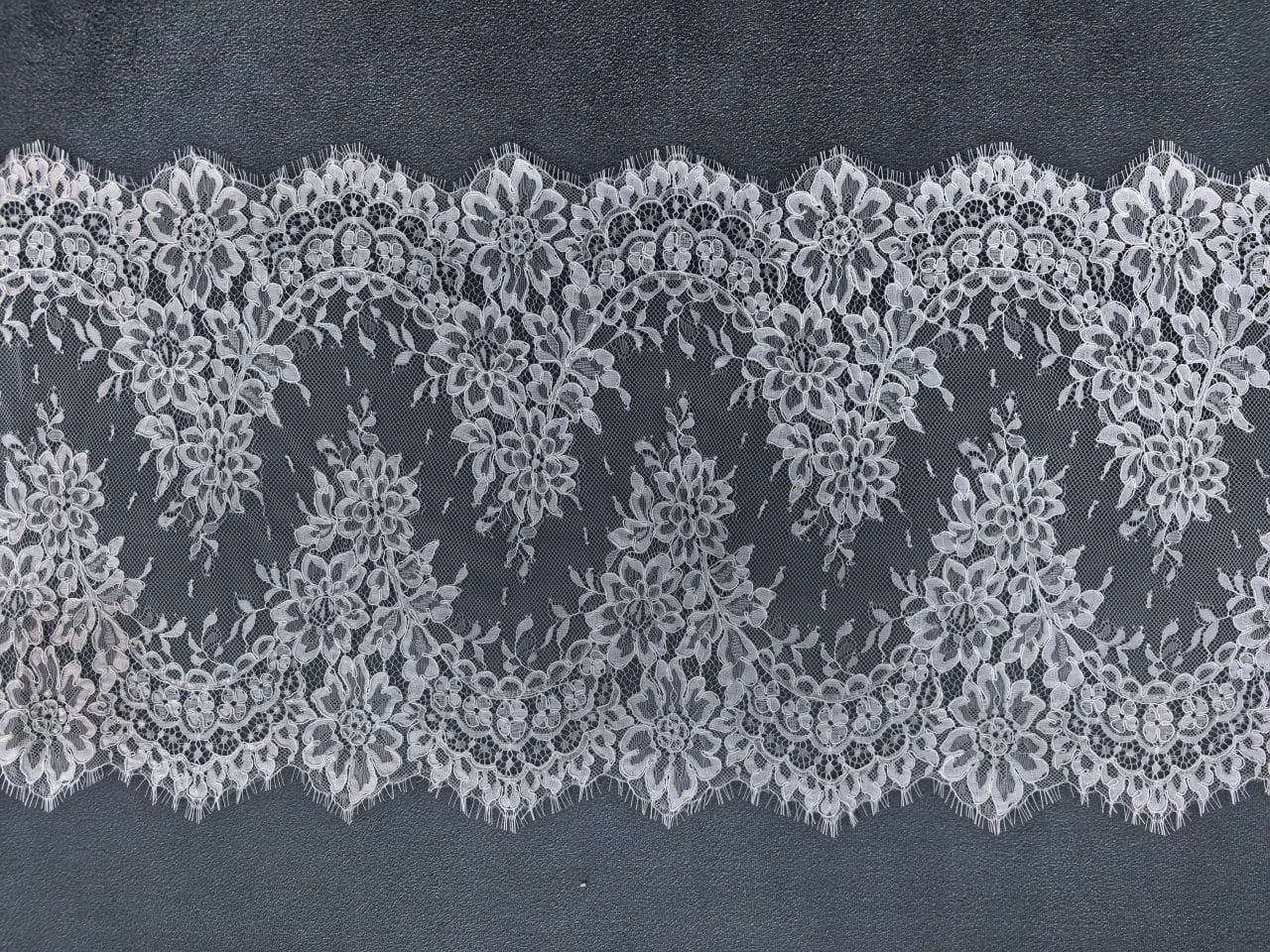 3D Beaded Appliqué Lace Pattern Full View
