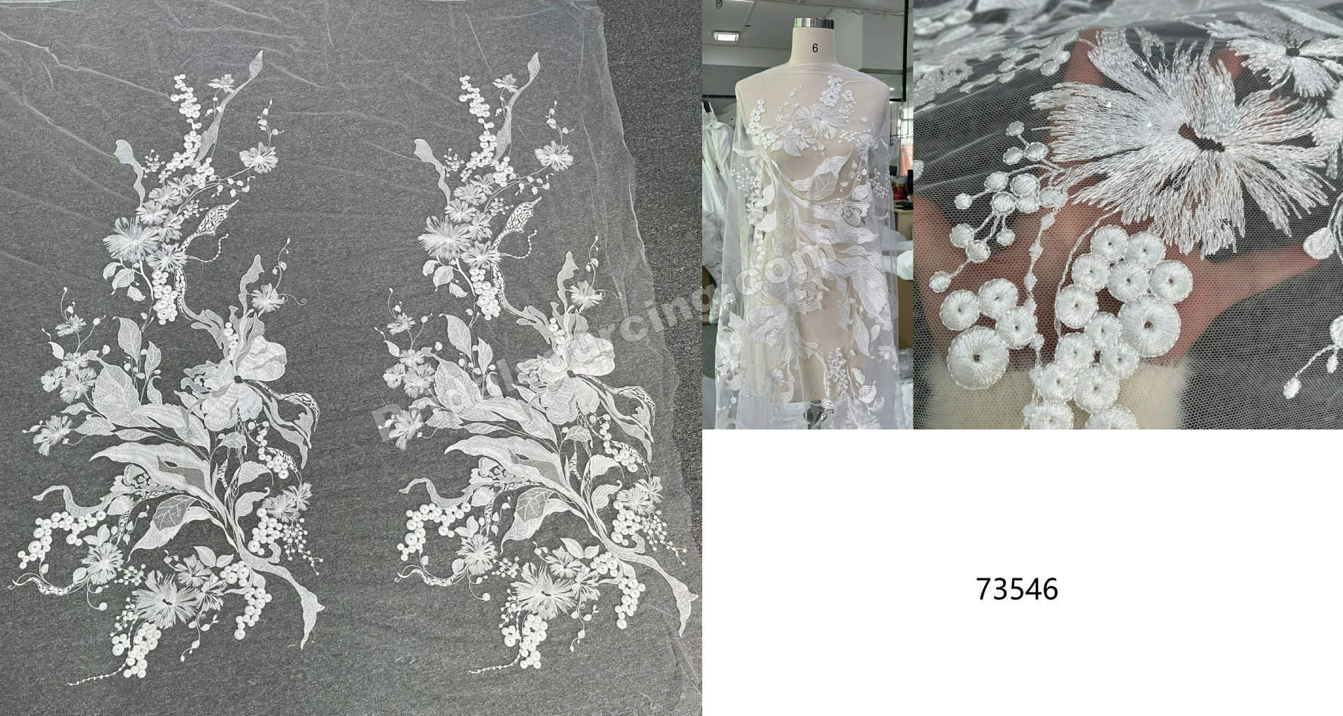 Delicate Floral Eyelash Lace