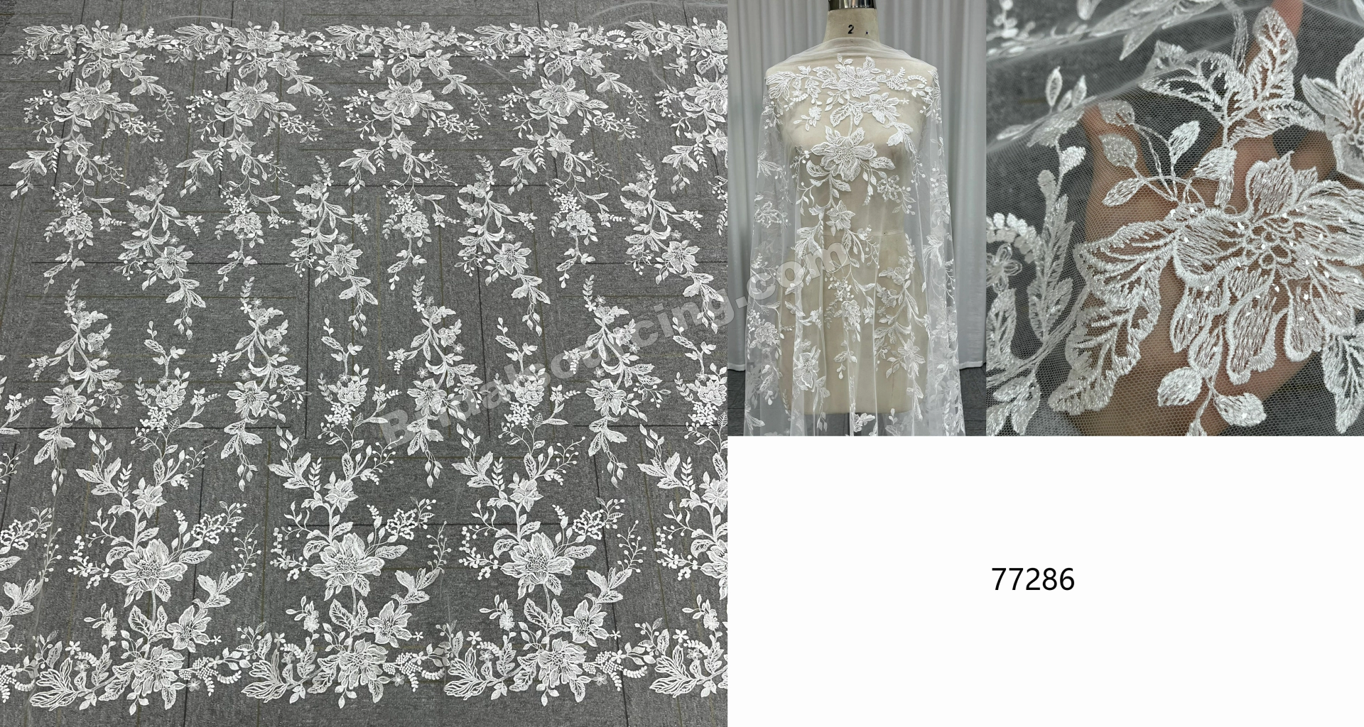 Delicate Floral Eyelash Lace