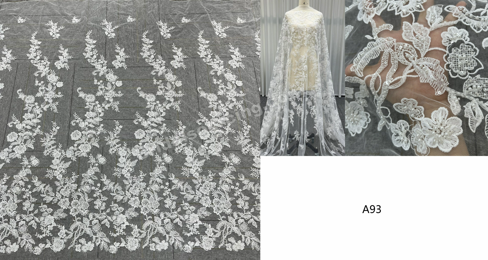 Delicate Floral Eyelash Lace