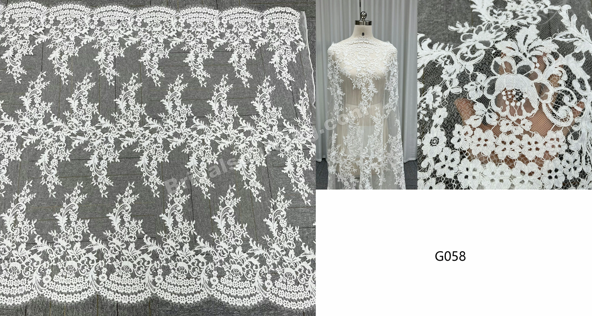 Delicate Floral Eyelash Lace