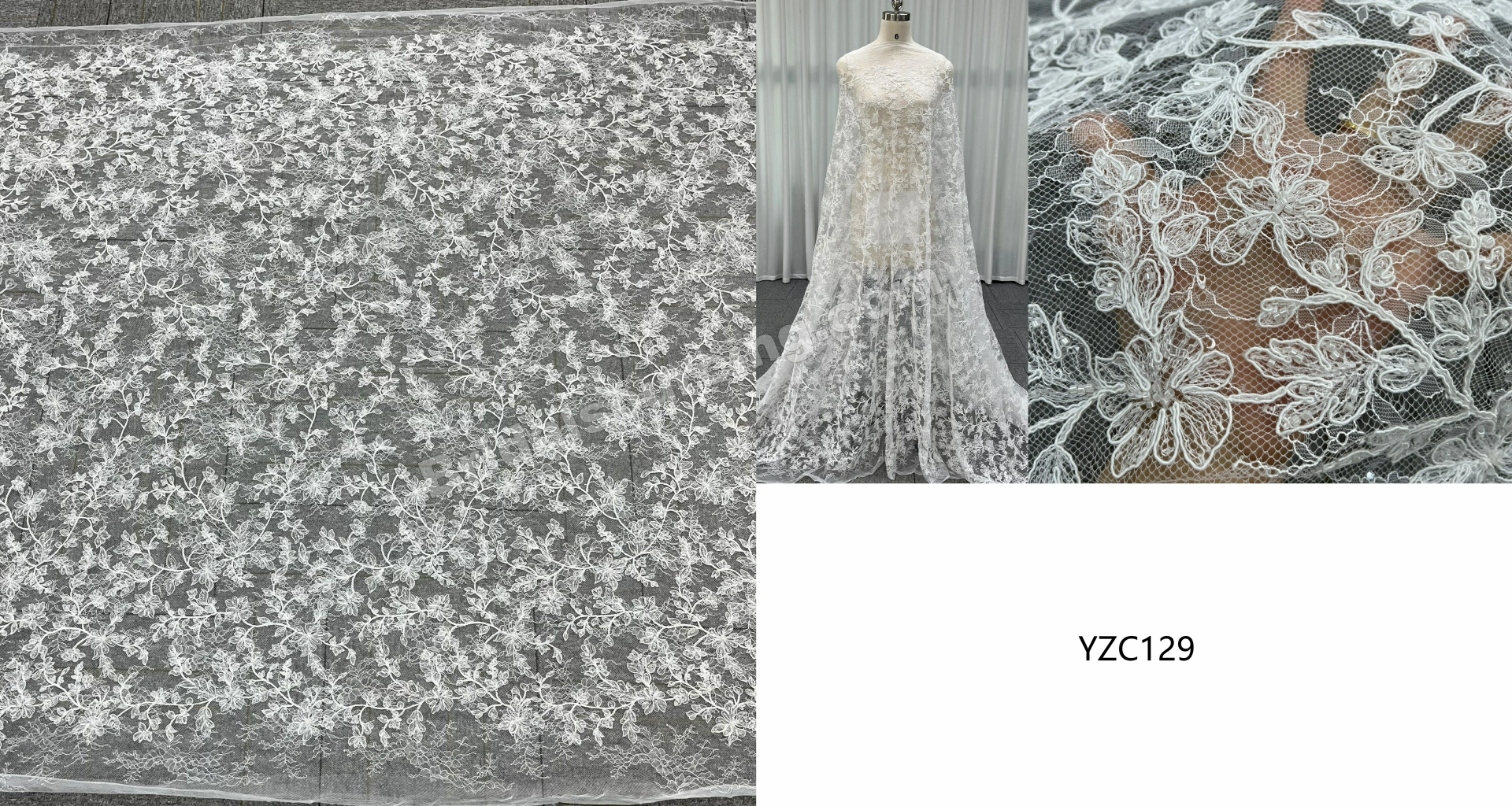 Delicate Floral Eyelash Lace