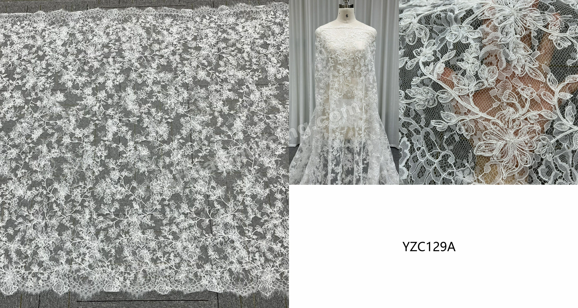 Delicate Floral Eyelash Lace