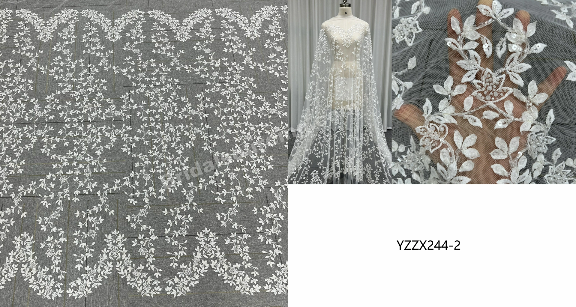 Delicate Floral Eyelash Lace