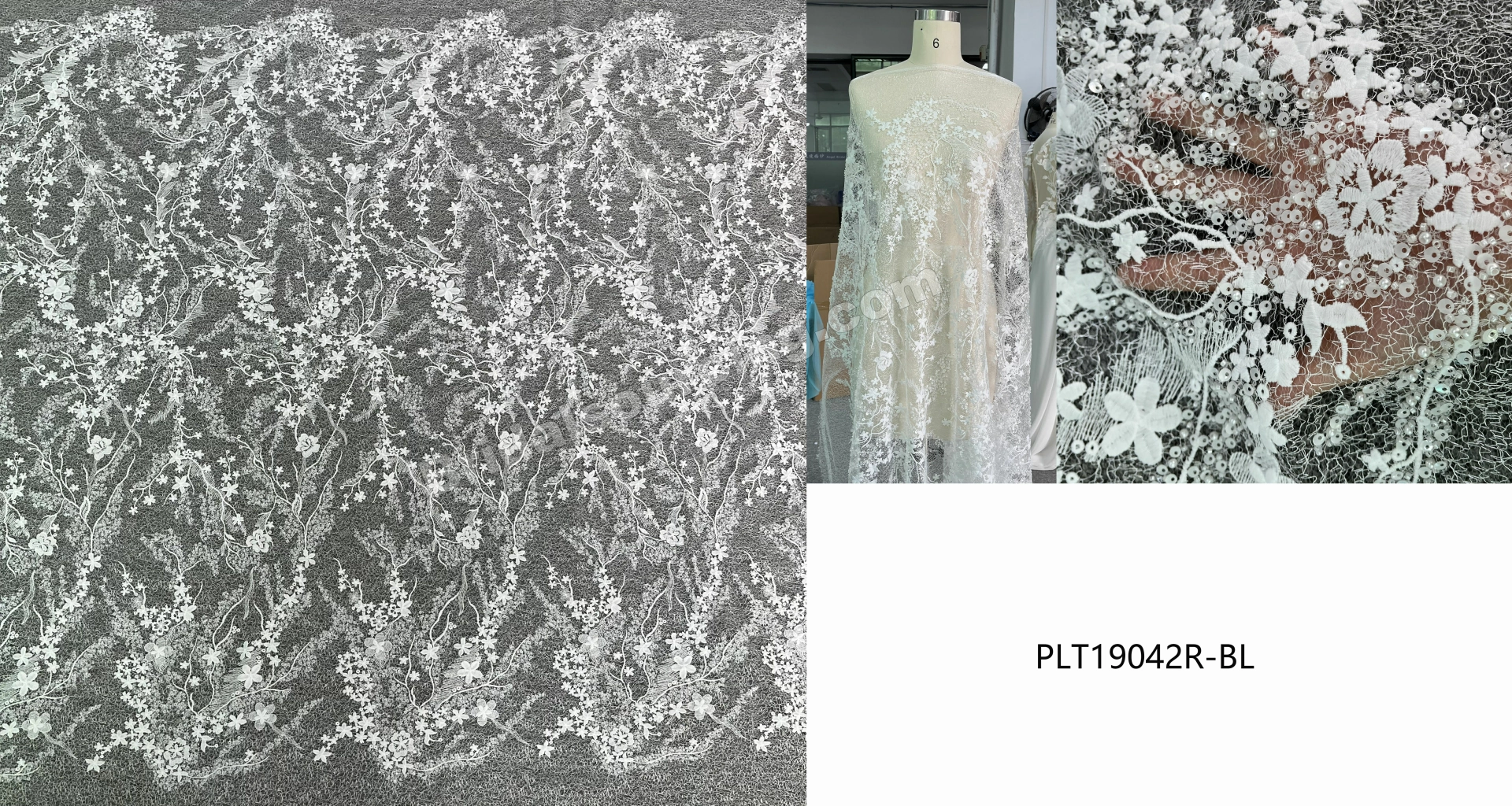 Delicate Floral Eyelash Lace