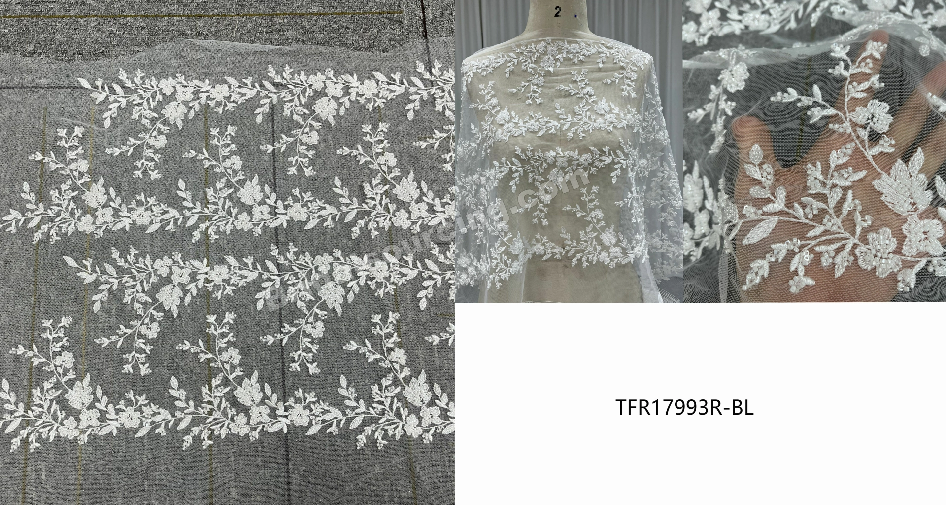 Delicate Floral Eyelash Lace