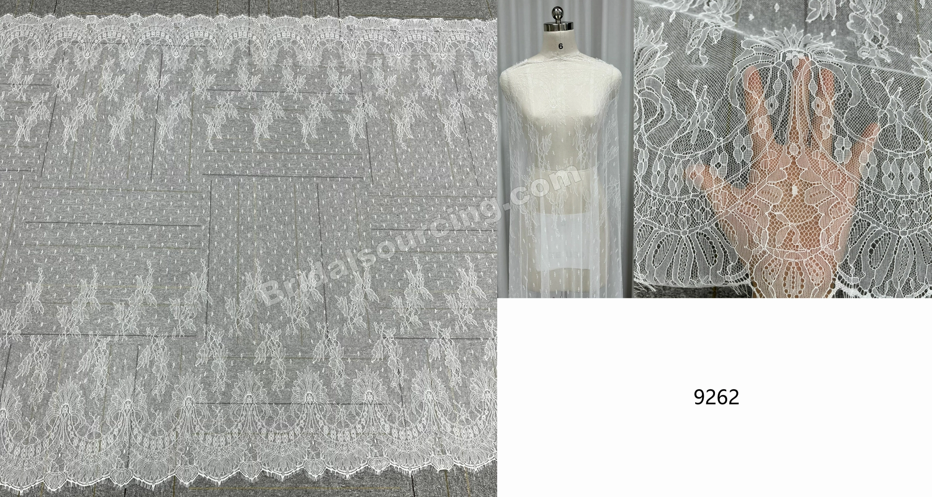 Delicate Floral Eyelash Lace