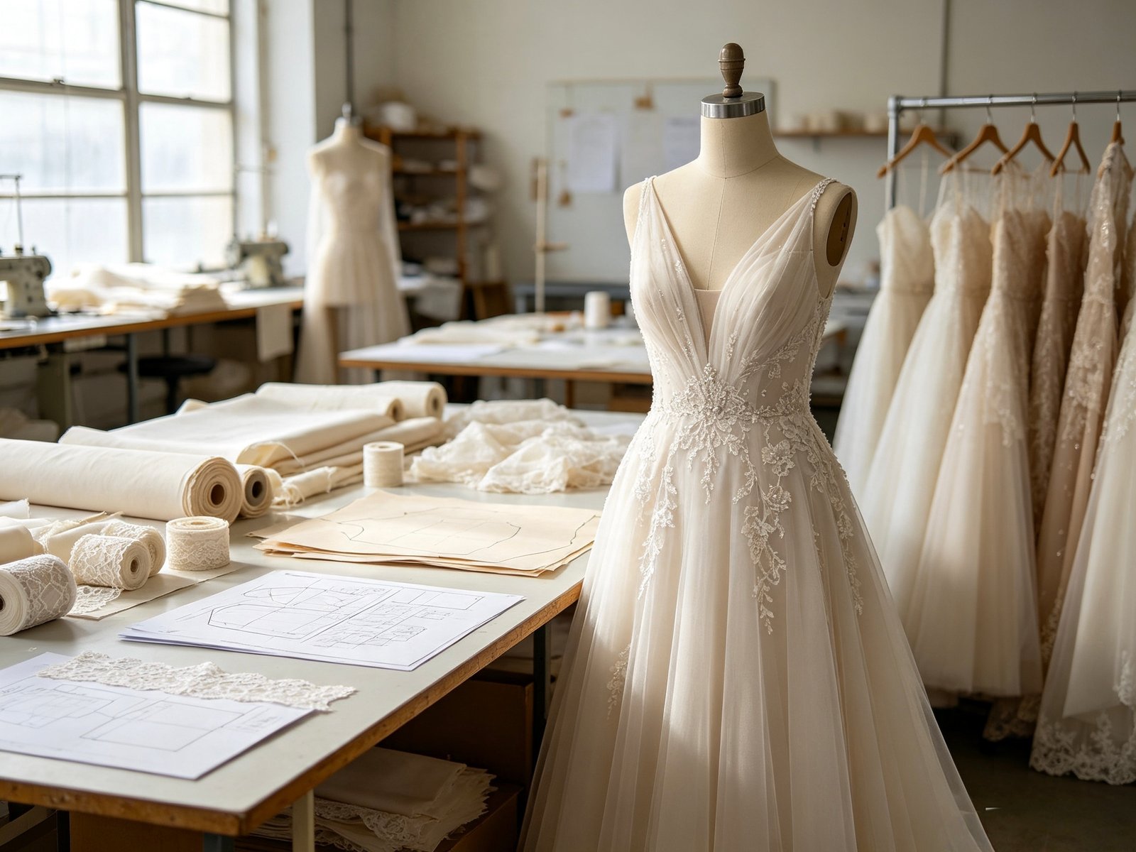Private label bridal collection small batch production scaling from sample to wholesale